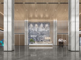 杭州鯨靈科技總部辦公樓裝飾工程設計